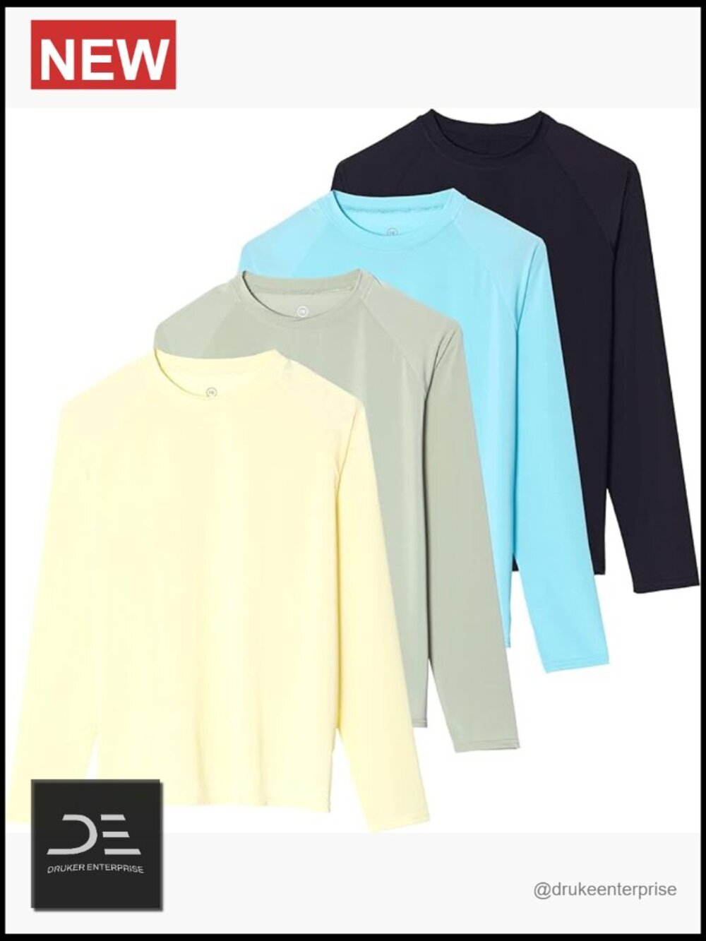 4-Pack Women's Long Sleeve Rash Guard UPF 50+ Sun Protection Swimwear